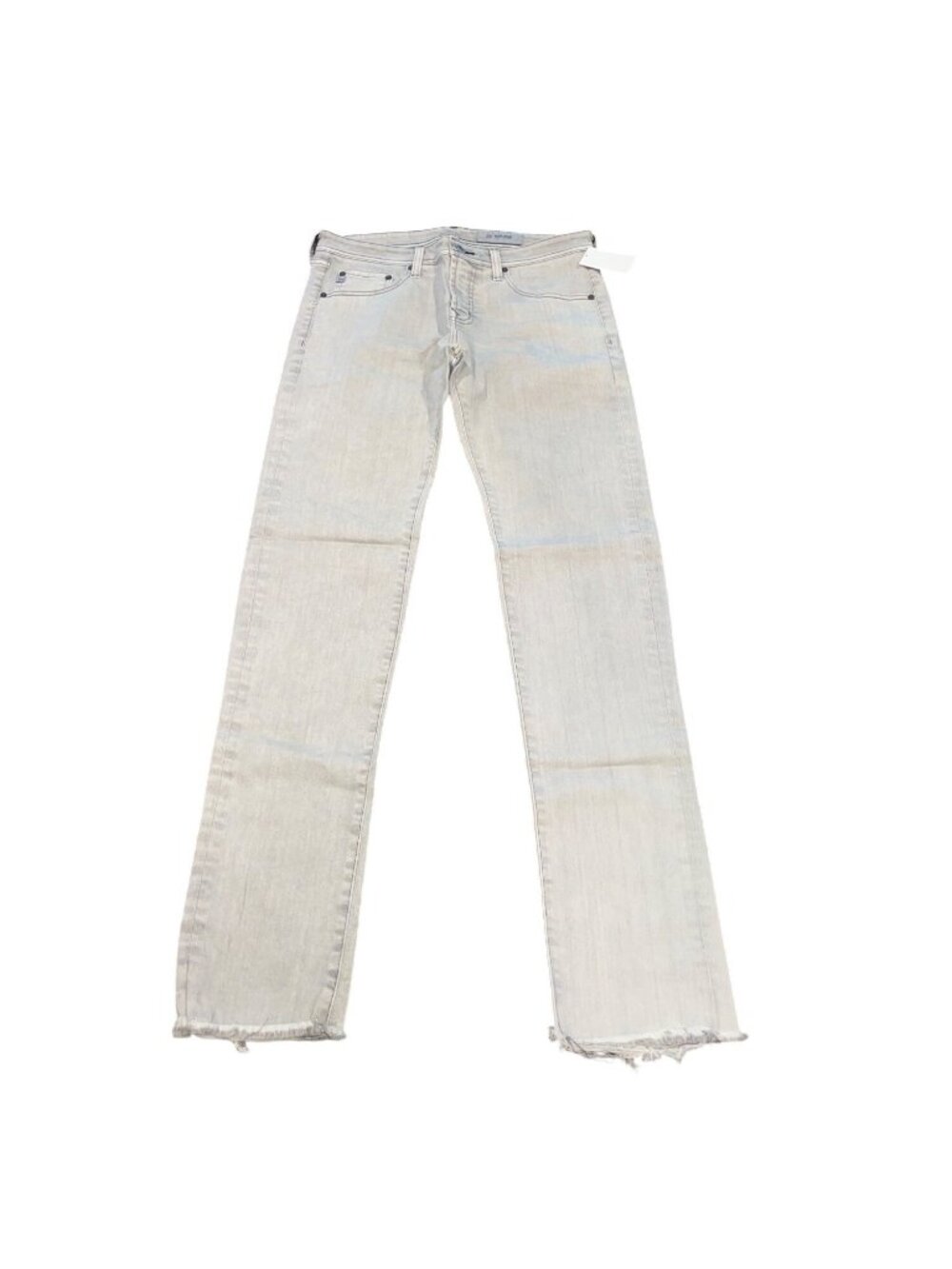 AG Nomad Modern Slim Jean 32x34 Smoke Gray Raw Hem Faded Distressed AG-ED Denim